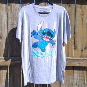 Light Gray Unisex Short Sleeves XL Stitch T-Shirt